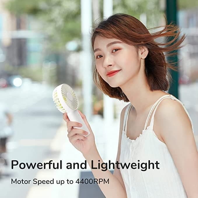 JISULIFE Fa20X Handheld Portable Hand Held Fan 4000mAh (Type C)