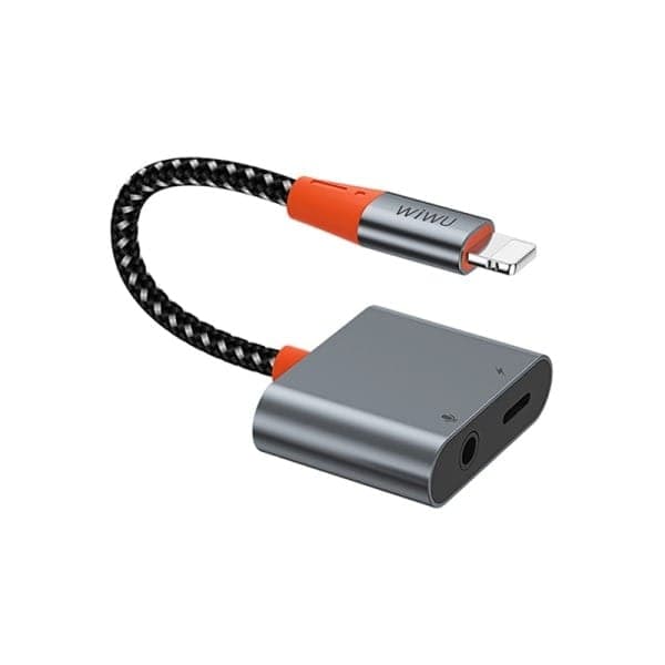 Wiwu LT08 Lightning To Lightning & 3.5mm Audio Converter