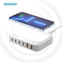 Momax UM28 Q.PLug Box GaN 100W Six Outputs with 15W Wireless Charging