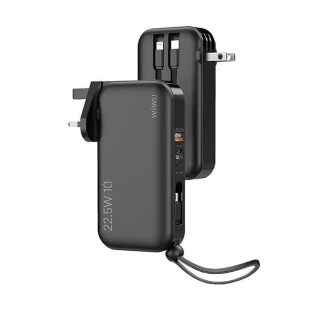 Wiwu 3 in 1 Universal Travel Adapter with 10000mah Power Bank