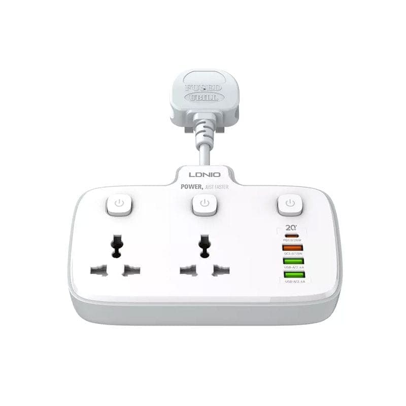 Ldnio SC2413 PD & QC3.0 2 Universal Outlets Power Socket