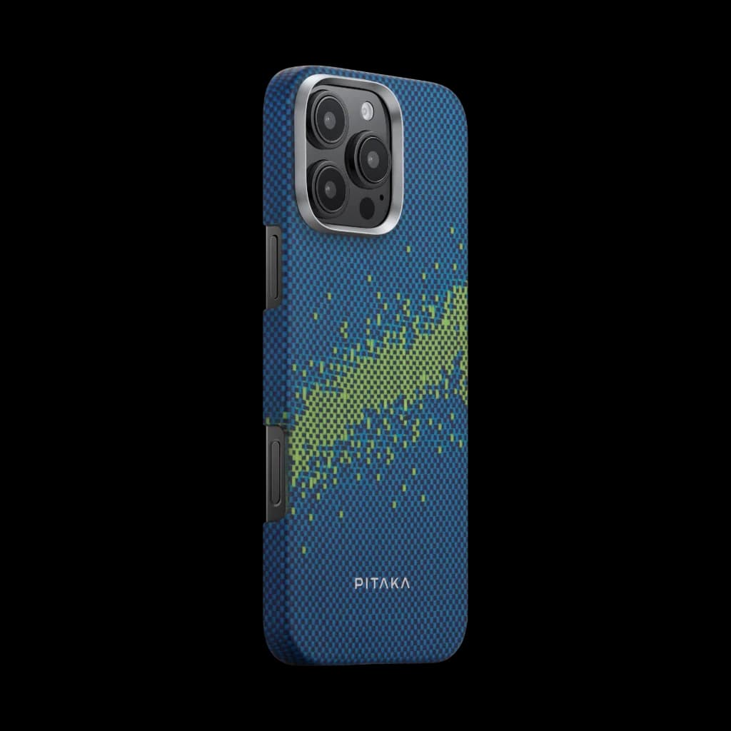 Pitaka StarPeak Luminous Tactile Woven Case for iPhone 16 Pro and 16 Pro Max (Milky Way Galaxy)
