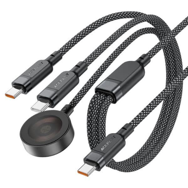 ACEFAST C6-11 3-in-1 100W Charging Data Cable with Wireless Charger