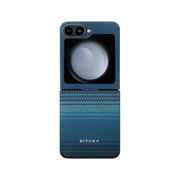 Pitaka MagEZ Case 5 Tactile Woven Case for Galaxy Z Flip6 -Moonrise 1500D
