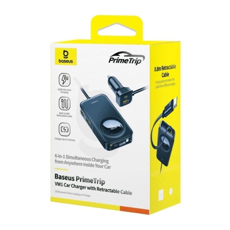 Baseus PrimeTrip VW1 105W 3C+3A Car Charger