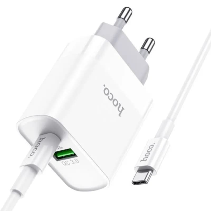 Hoco C80A 20W Dual Port Charger Adapter