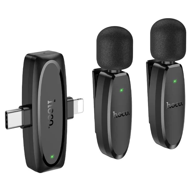 Hoco L17 Dual-Mic Wireless Lavalier Microphone