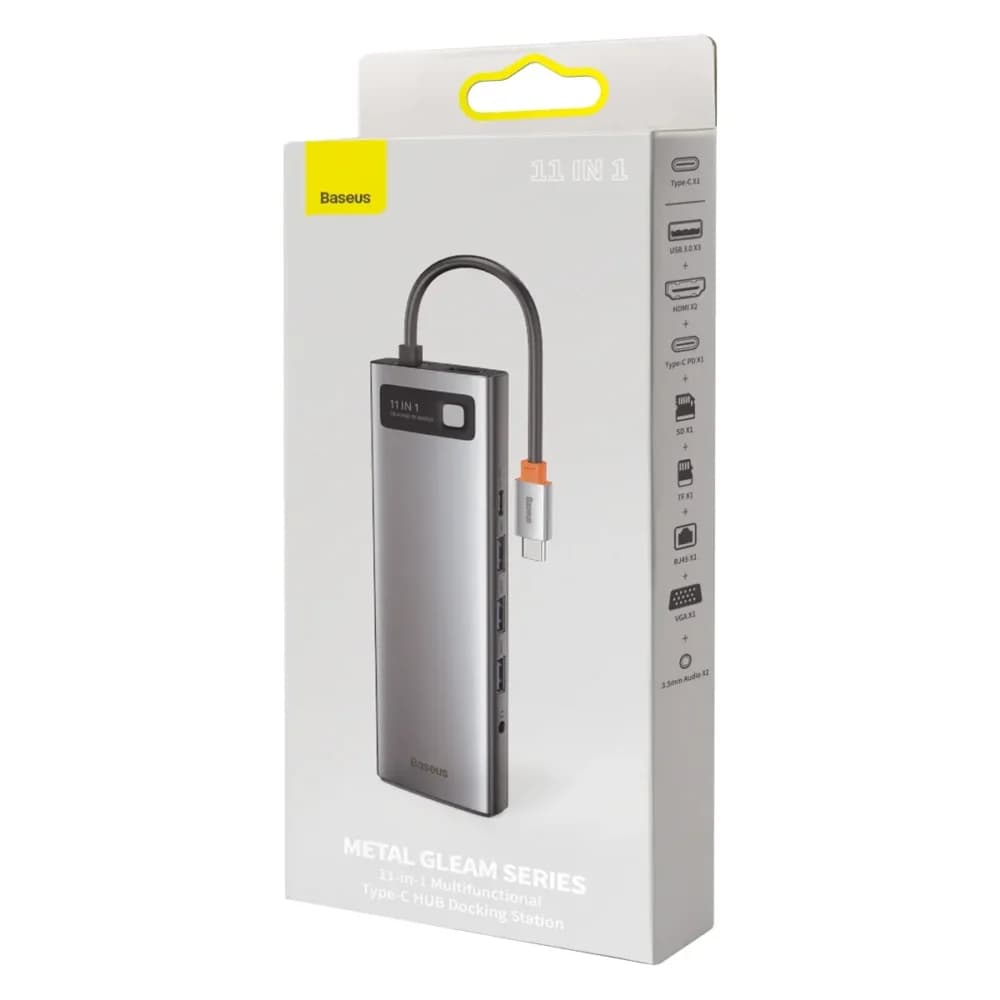 Baseus Metal Gleam Series 11 in 1 Type-C Hub