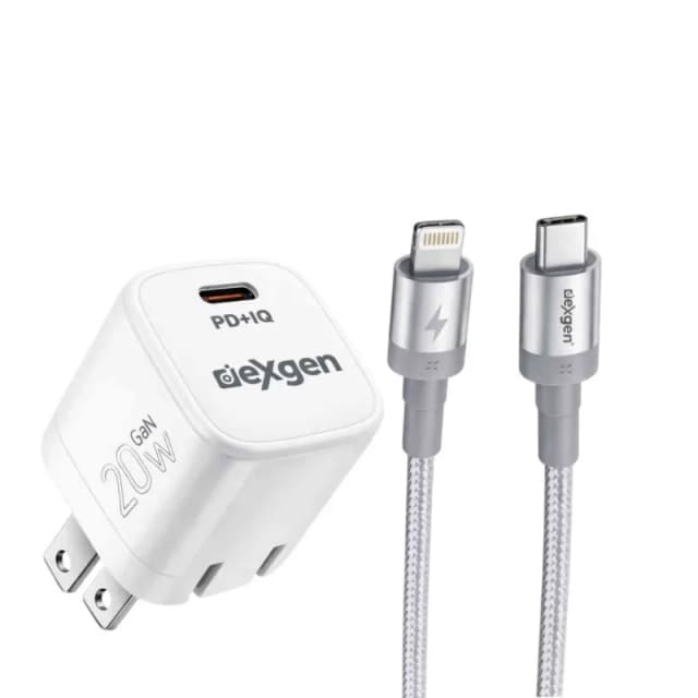 Dexgen Nano 20W Fast Charger – GaN PD Adapter & Combo (Type-C to Type-C / Lightning) Dexgen Nano 20W Fast Charger – GaN PD Adapter & Combo (Type-C to Type-C / Lightning)