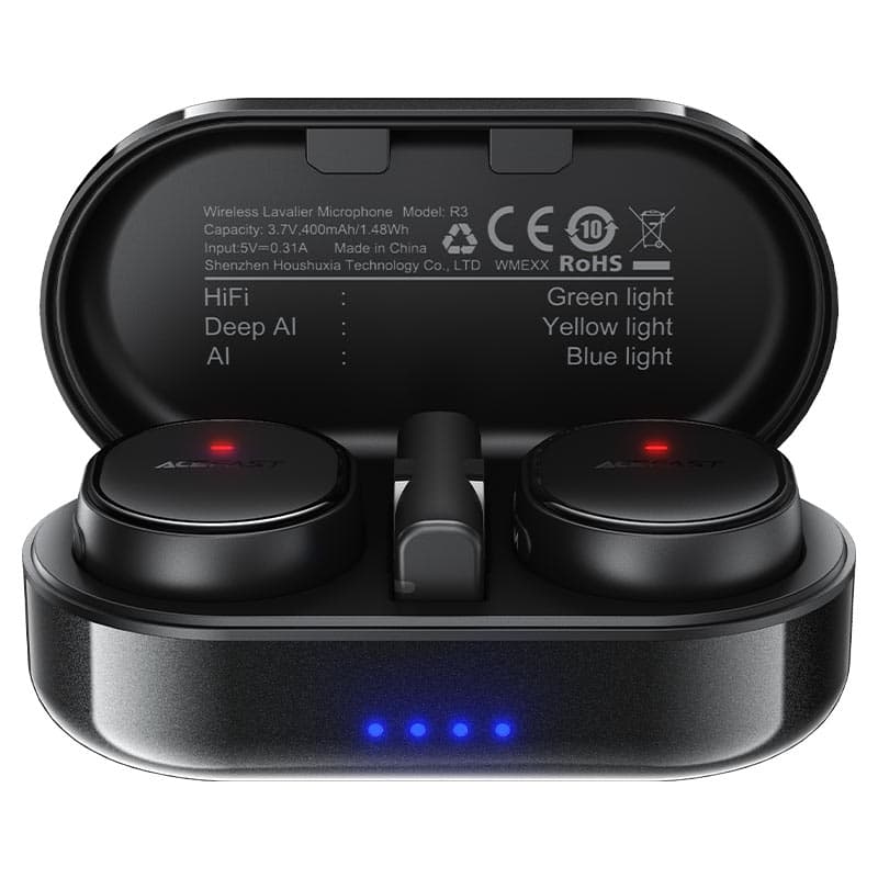 Acefast R3 Wireless Magnetic Lavalier Microphones