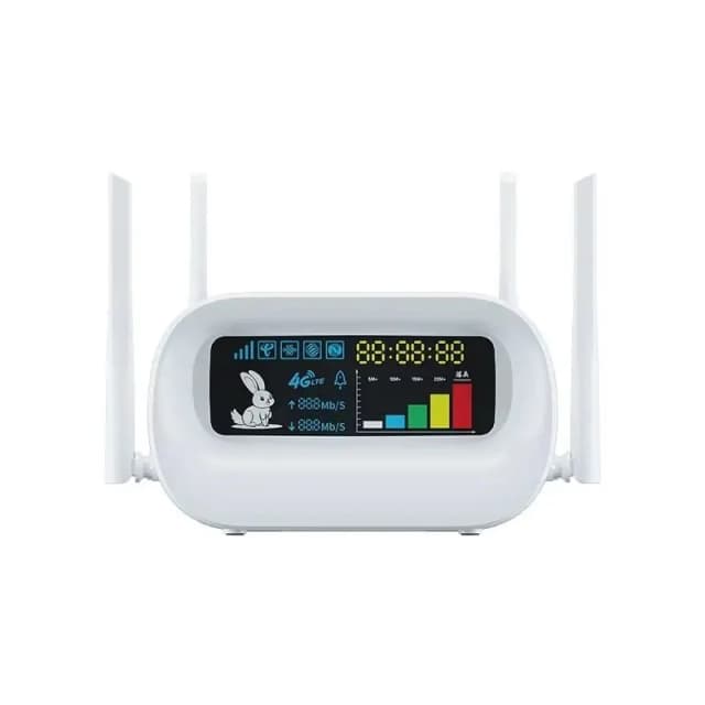 VEMO K12 4G LTE Router with Clock WHITE – Dual-Function SIM Wi-Fi Router VEMO K12 4G LTE Router with Clock WHITE – Dual-Function SIM Wi-Fi Router