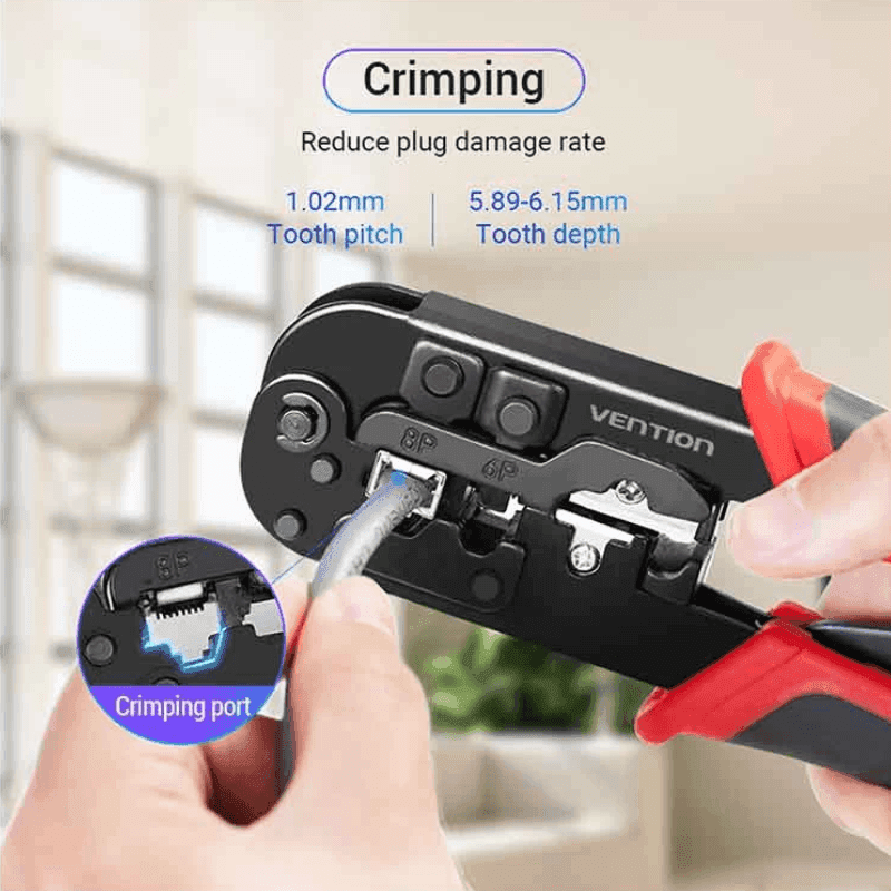 Vention KEDB0 Multifunctional Crimping Tool Black Vention KEDB0 Multifunctional Crimping Tool Black