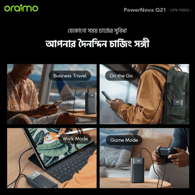 Oraimo PowerNova QF1 27000mAh Power Bank With Fast Charging Oraimo PowerNova QF1 27000mAh Power Bank With Fast Charging