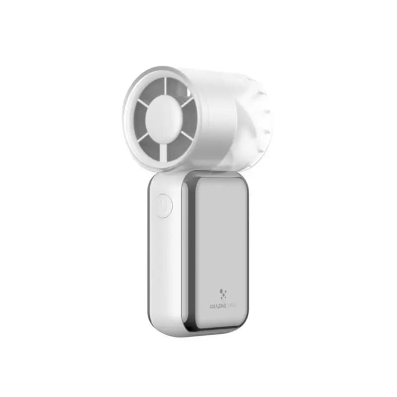 Close-up of 5-speed control button on pocket fan