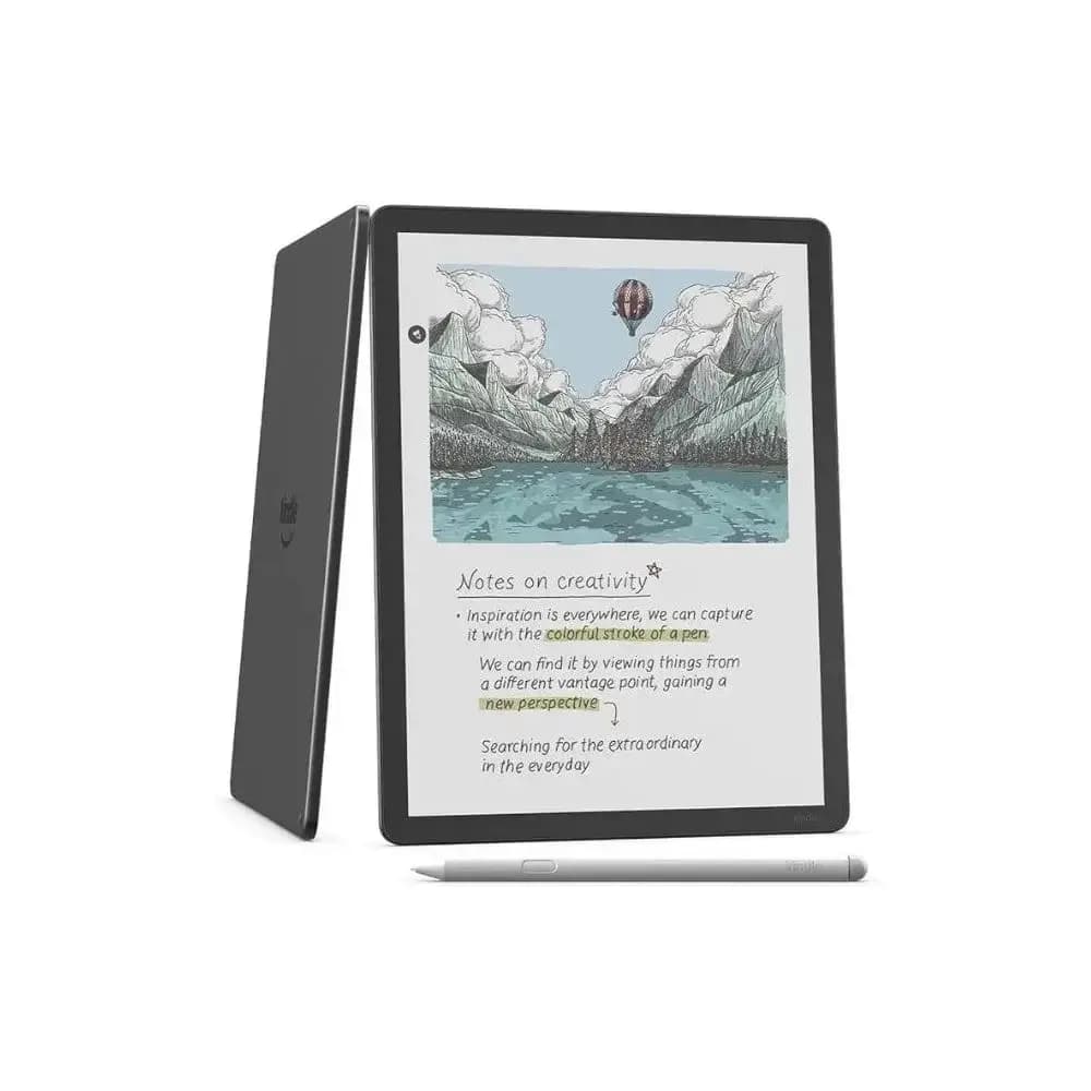 Kindle Scribe 11-inch display showing handwritten notes